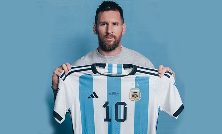 قمصان ميسي في كأس العالم تعرض للبيع ويُتوقّع أن تصبح مجموعة المقتنيات الرياضية الأعلى قيمة على الإطلاق